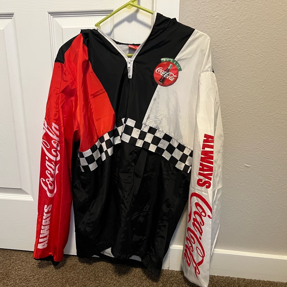Medium CocaCola multicolor windbreaker unisex